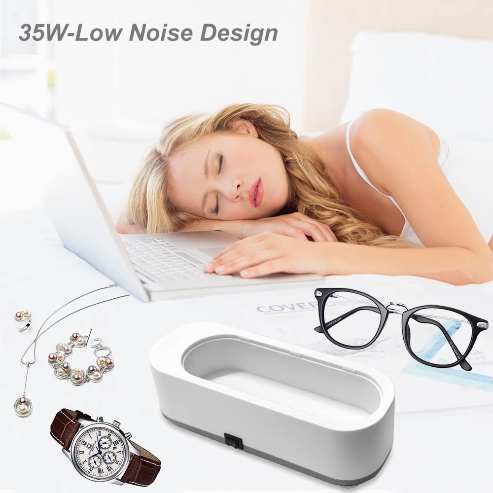 🏆Professional high-tech ultrasonic cleaning: Restore the sparkle to your jewelry and glasses without any risk of damage!🌿✨